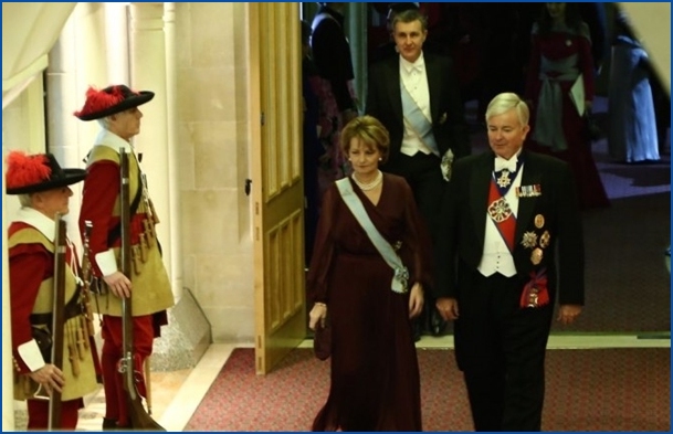 Kroonprinses Margareta op officieel bezoek bij Koningin Elizabeth