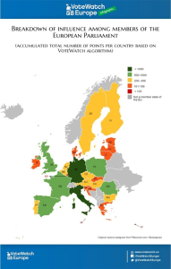 Meest invloedrijke landen in de EU medio 2016-2